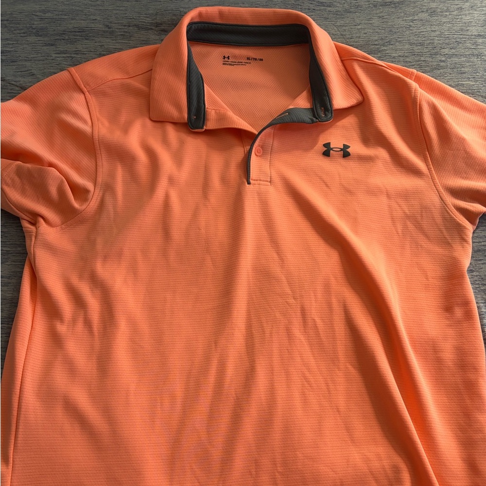 Under Armour Men's Bright Orange Polo XL